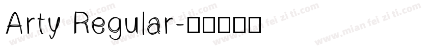 Arty Regular字体转换